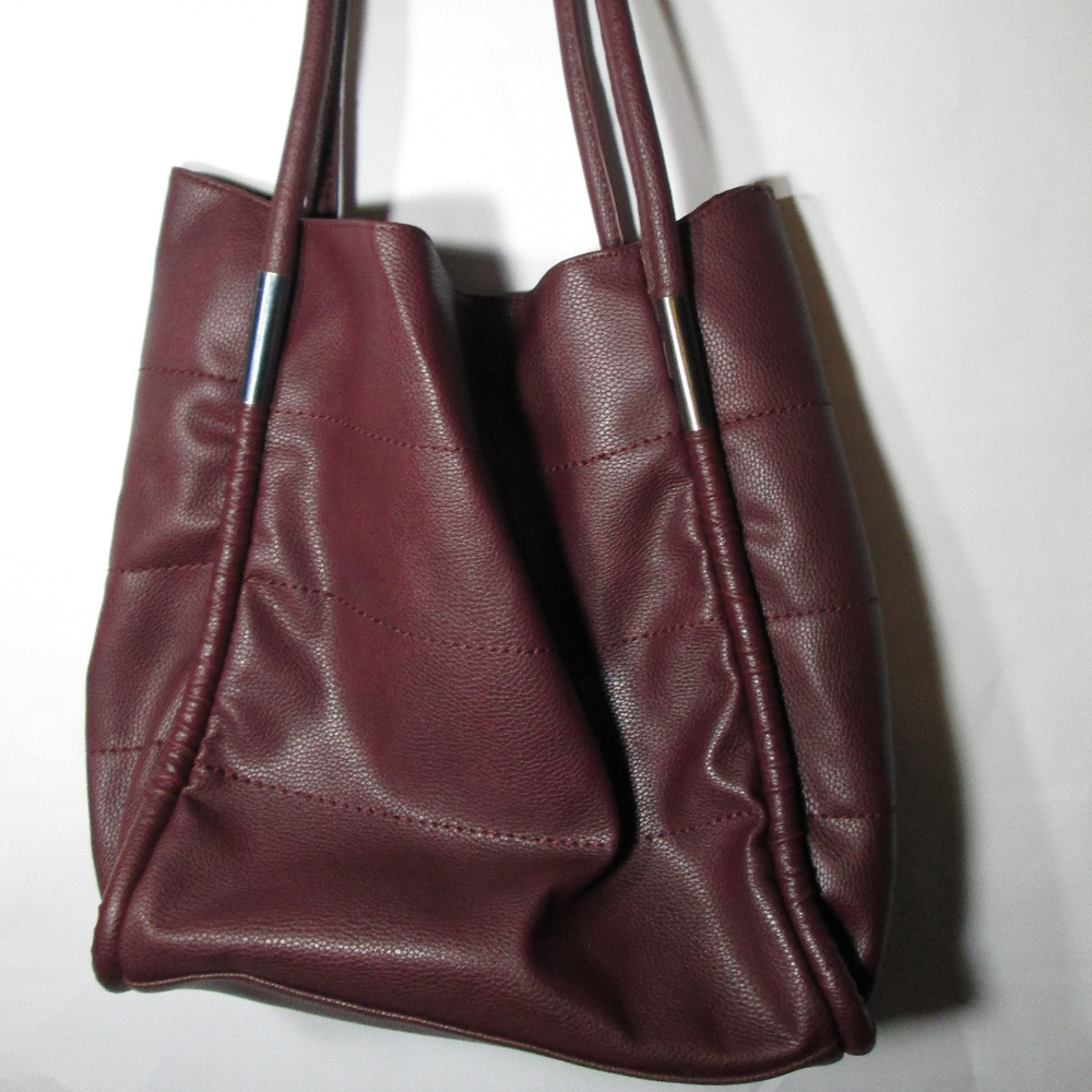 Neiman Marcus Burgundy Tote Bag/ Handbag